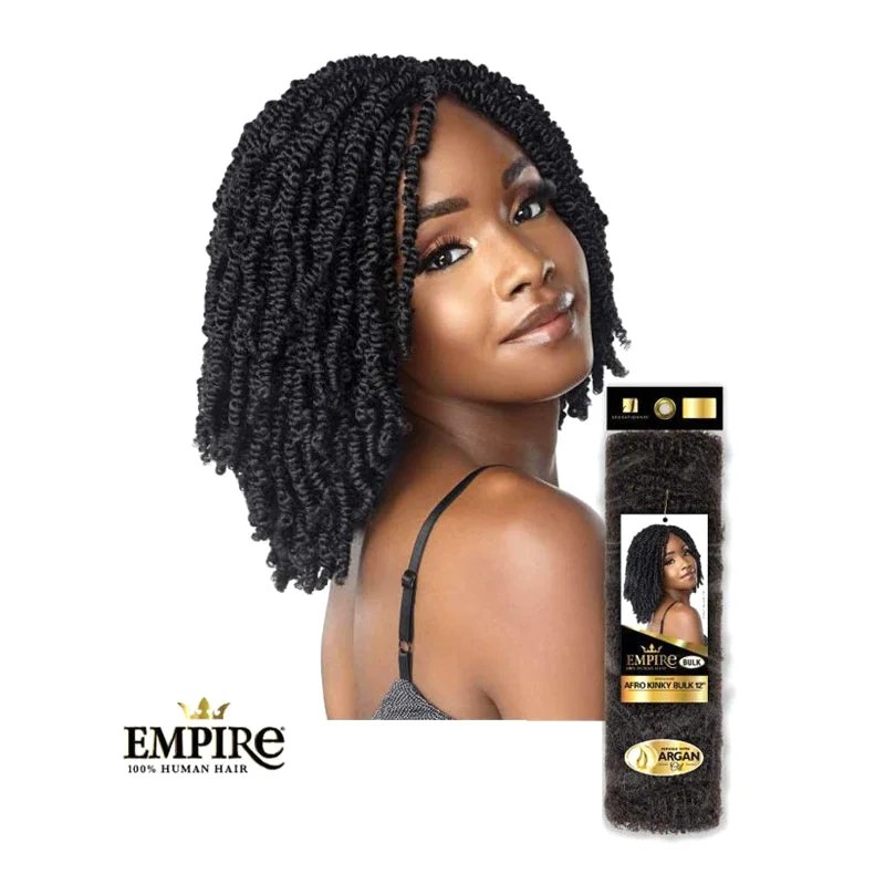 Braid & Plait Hair Extensions for a Summer Beach Party with a Laid - Back StyleSensationnel Empire Human Hair AFRO KINKY BULK 12"