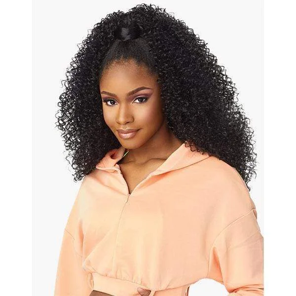 Half wig with a middle - part for a classic and elegant styleSensationnel Instant Up & Down Pony Wrap Half Wig - UD 3