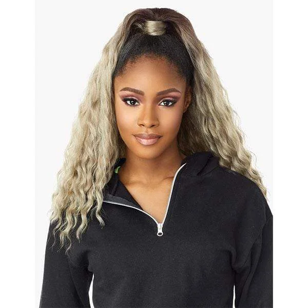 Half wig with a 150 - density for a full and thick appearanceSensationnel Instant Up & Down Pony Wrap Half Wig - UD 7