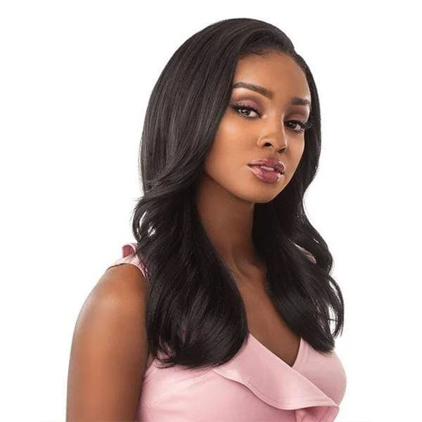 Half wig with a natural - looking root for a more realistic lookSensationnel Instant Weave Synthetic Half Wig - JANE