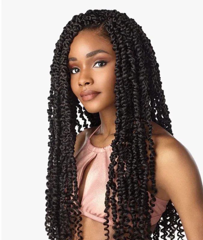 Sew - in Braid & Plait Hair Extensions for a Long - Lasting and Secure StyleSensationnel Lulutress Crochet Braid 3X Boho Passion Twist 24"