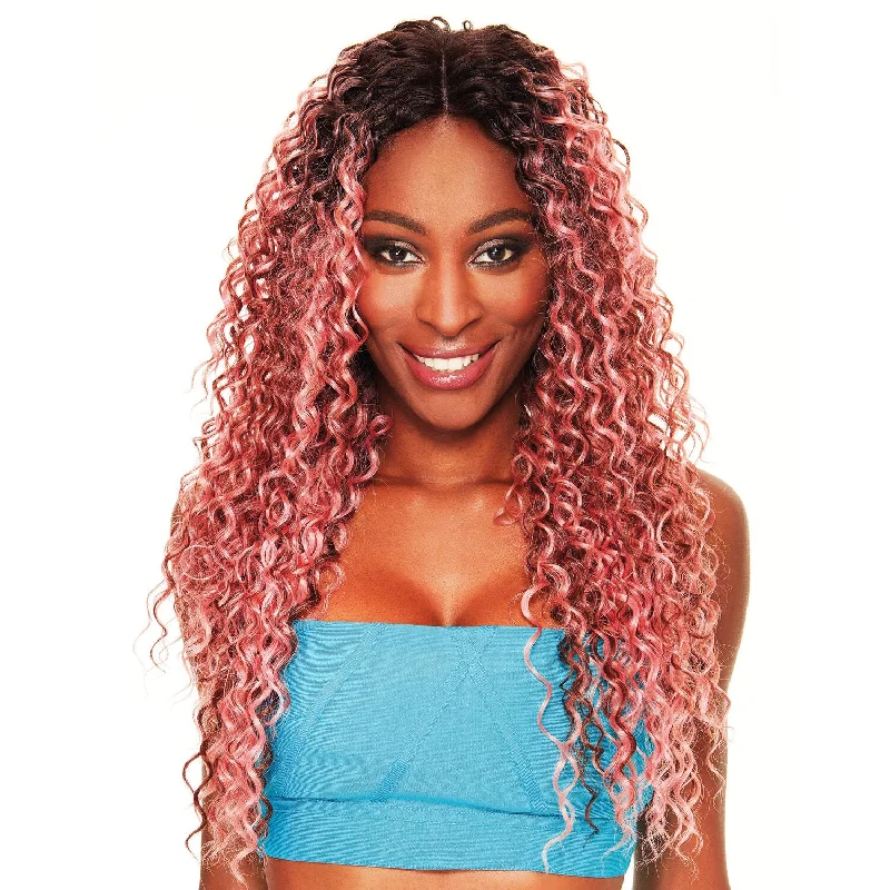 Curly wig with a middle - part for a classic and elegant styleSleek Hair Spotlight Lace Parting Wig Bianca