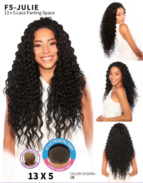 Adjustable - cap curly wig for a comfortable fitSmart Glamlace HD Transparent Lace Fashion Wig Julie