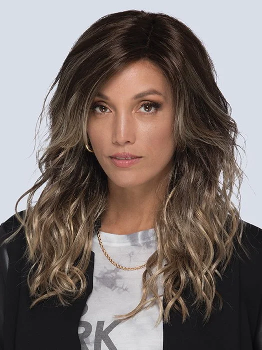 Synthetic wavy wig with a heat - friendly formulaVerona | Synthetic Lace Front Wig (Mono Top)