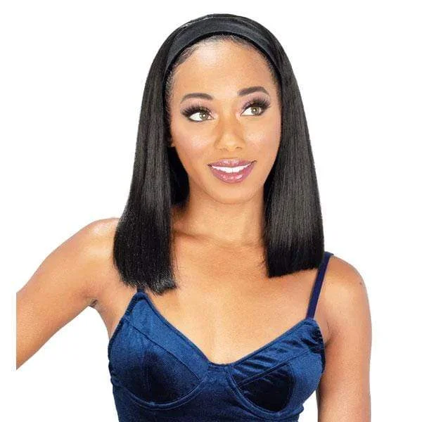 Half wig with a heat - resistant formula for easy styling at homeZury Sis Synthetic Hair Headband Wig - VB H AYO