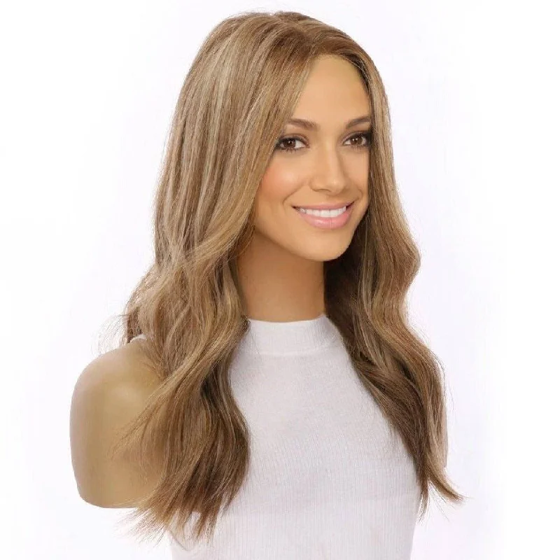 Medium - length wig with a pre - plucked hairline for a more natural look20" Princess Silk Top Wig Medium Blonde