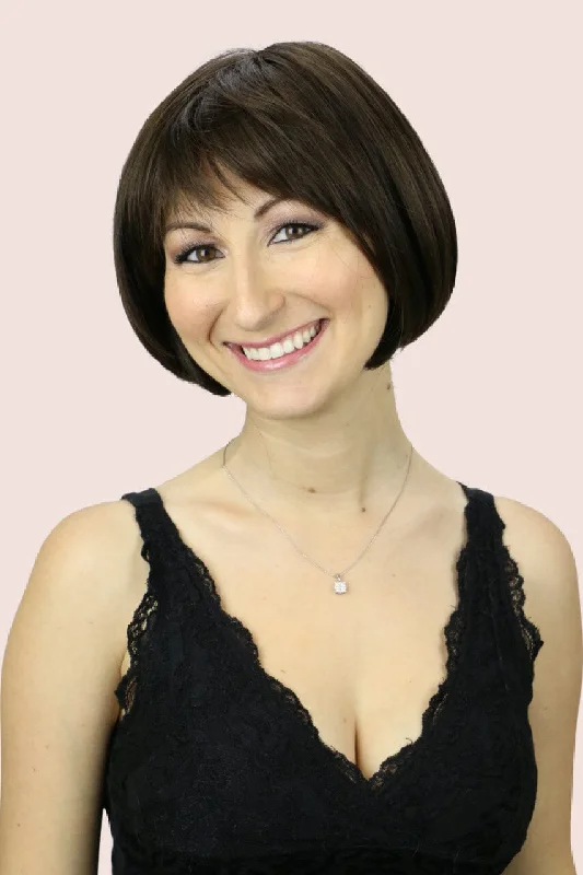 Medium - length wig with a pre - bleached knot for a natural - looking scalpAnn Mono (medium wig)