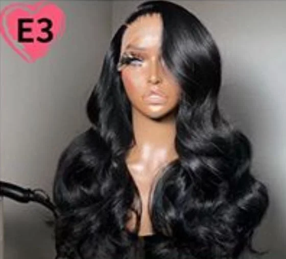 Glueless wig with a middle - part for a classic and elegant styleAyanna