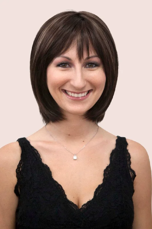 Medium - length wig with a heat - resistant formula for easy styling at homeBeth Mono (medium wig)