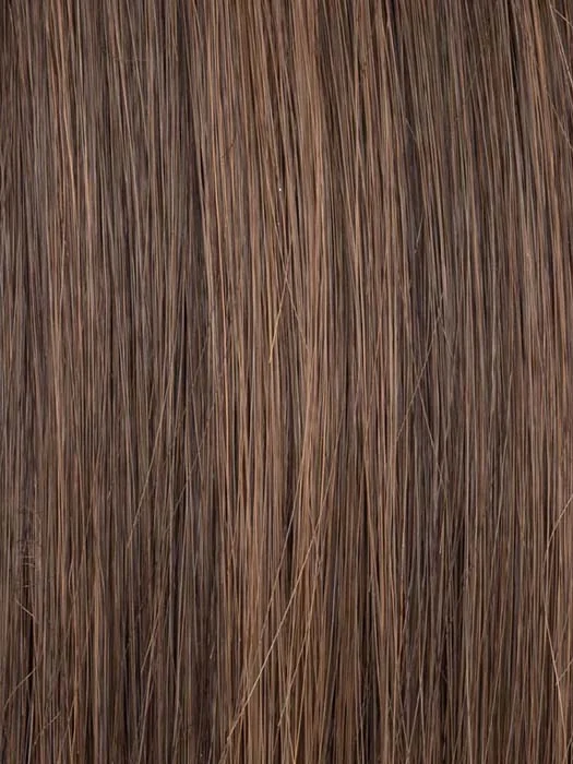 CHOCOLATE-ROOTED | Medium Brown Blended with Light Auburn, and Dark Brown Blend with Shaded Roots