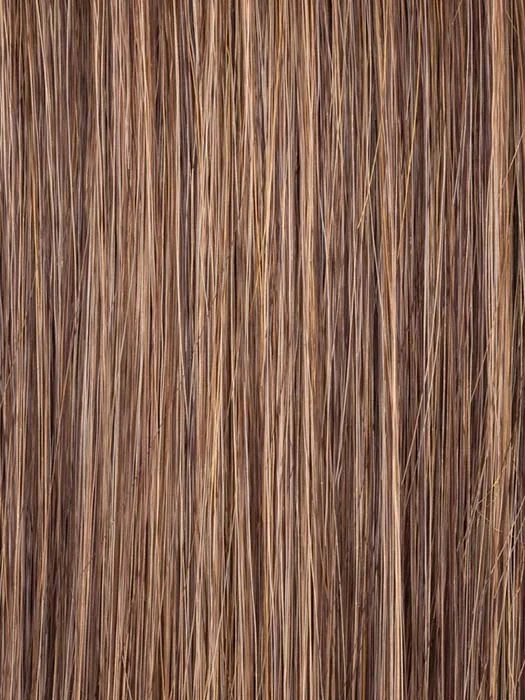 MOCCA-ROOTED | Medium Brown Blended with Light Auburn and Dark/Light Strawberry Blonde Blend and Shaded Roots