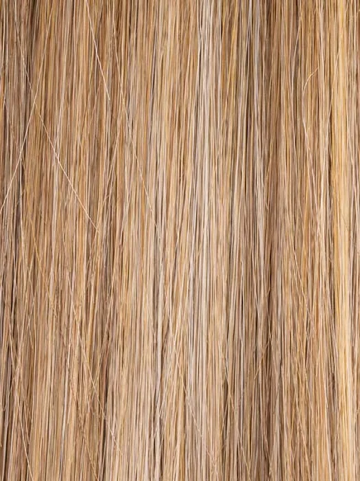 LIGHT-BERNSTEIN-ROOTED | Lightest Brown, Light Golden Blonde, and Dark Strawberry Blonde Blend with Shaded Roots