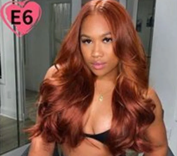 Glueless synthetic wig with a heat - resistant formulaGinna