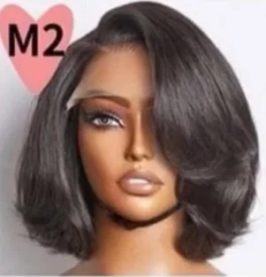 Glueless wig with a pre - plucked hairline for a more natural lookSerena