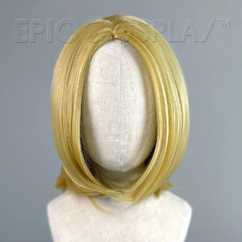 Medium - length wig with a wispy fringe for a soft and feminine lookHelen - Caramel Blonde Wig