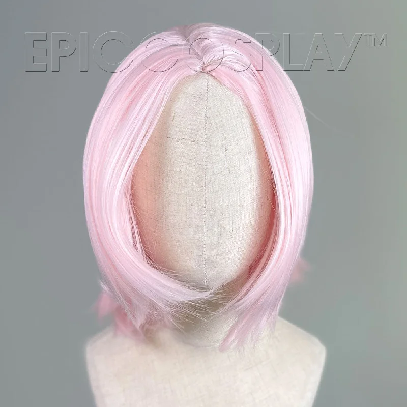 Medium - length wig with a natural - looking root for a more realistic lookHelen - Fusion Vanilla Pink Wig