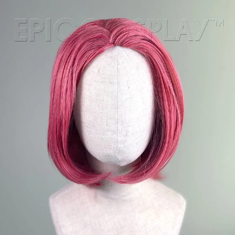 Medium - length wig with a curly fringe for a playful and youthful vibeHelen - Sky Magenta Wig