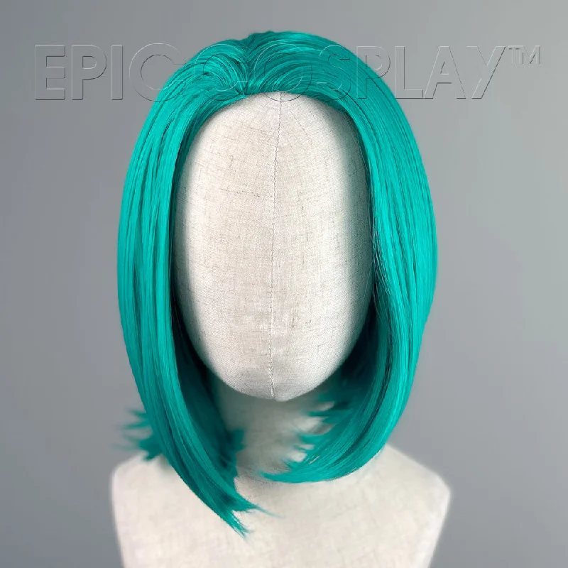 Medium - length wig with a straight texture for a sleek and modern lookHelen - Vocaloid Green Wig