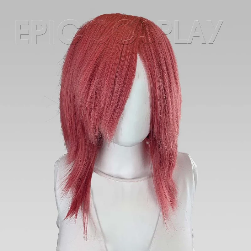 Medium - length wig with a middle - part for a classic and elegant styleHelios - Persimmon Pink Wig