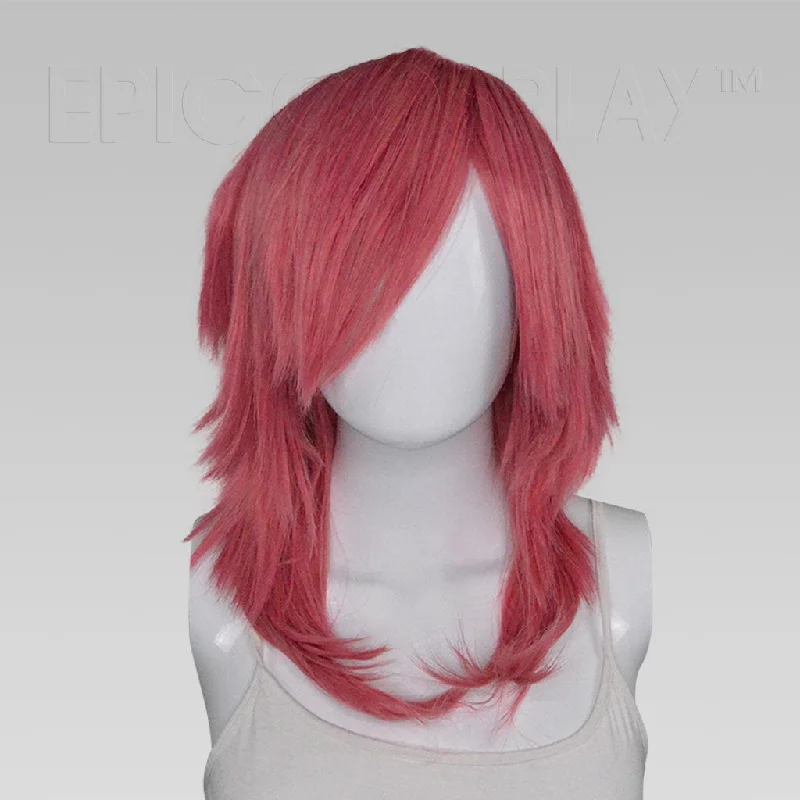 Medium - length wig with a wavy texture for a beachy and relaxed lookHelios - Sky Magenta Wig