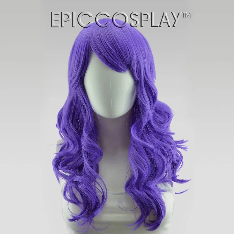 Adjustable - cap medium - length wig for a comfortable fitHestia - Classic Purple Wig