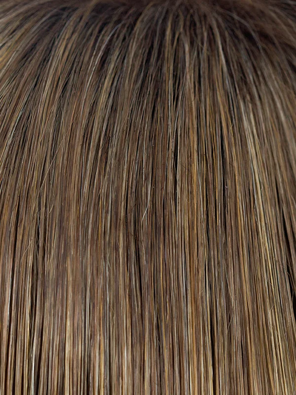 Mochaccino-R | Rooted Dark with Light Brown base with Strawberry Blonde highlights