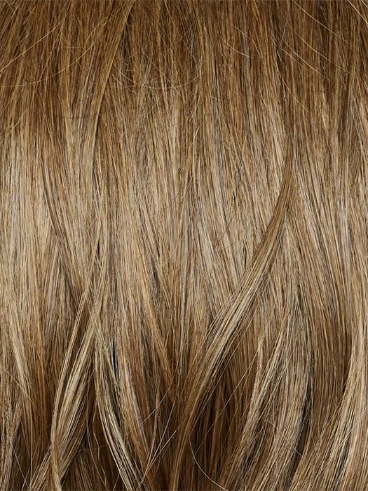 Caramel Biscotti | Mid/Dark Blond hair color with delicate Caramel Blond highlights seamlessly blended throughout