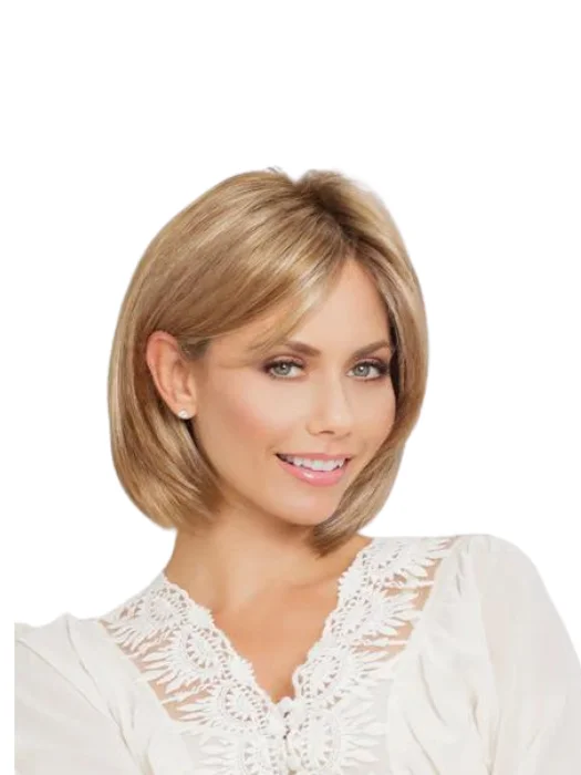 Medium - length wig with a curly fringe for a playful and youthful vibeLafayette