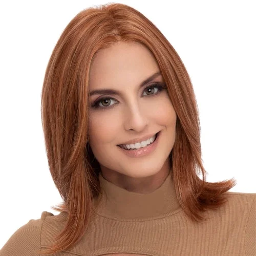 Medium - length wig with a pre - bleached knot for a natural - looking scalpLisa Envy Wigs