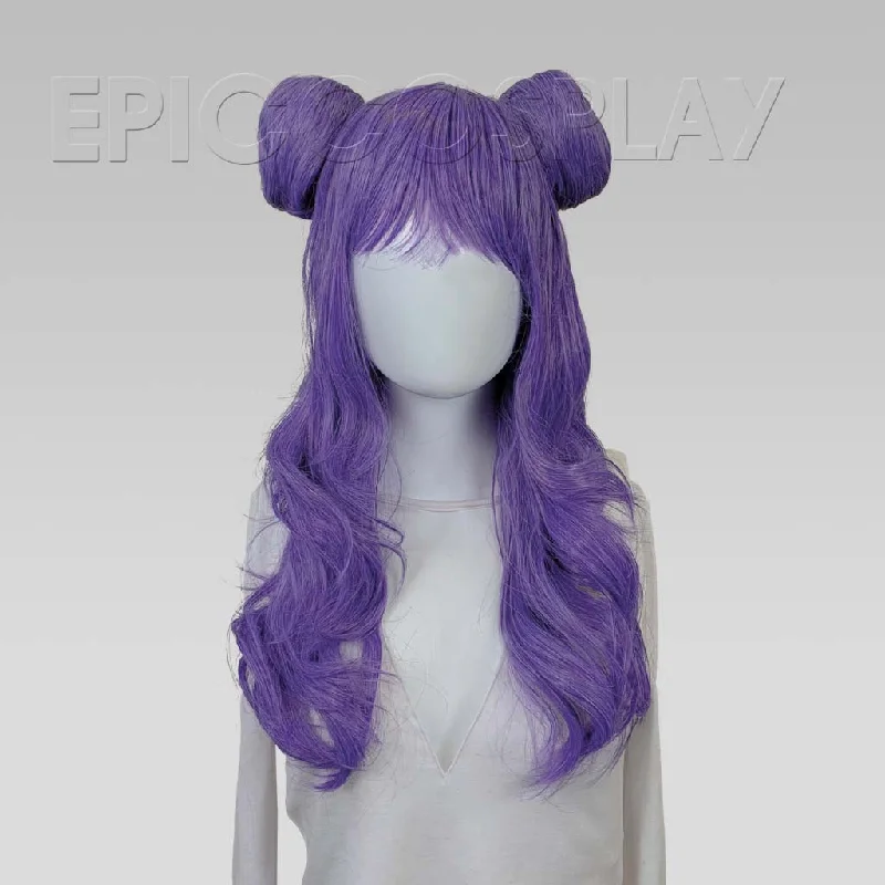 Synthetic medium - length wig with a natural - looking textureLUNA - Classic Purple Mix Wig Set