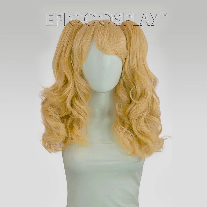 Synthetic medium - length wig with a natural - looking textureMaia - Butterscotch Blonde Wig