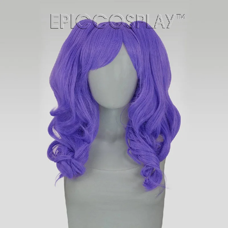 Medium - length wig with a wavy texture for a beachy and relaxed lookMaia - Classic Purple Wig