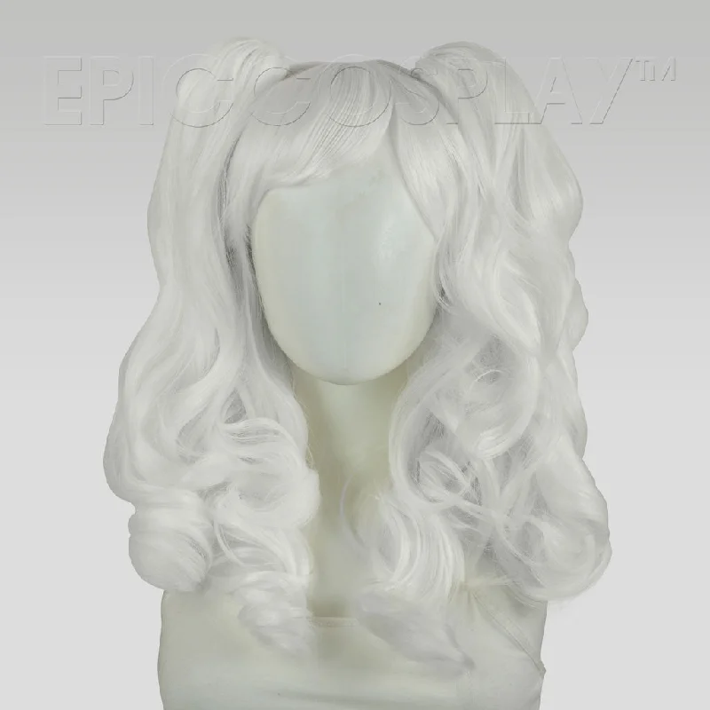 Medium - length wig with a pre - plucked hairline for a more natural lookMaia - Classic White Wig