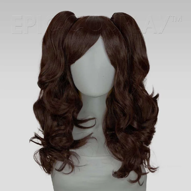 Medium - length wig with a straight texture for a sleek and modern lookMaia - Dark Brown Wig