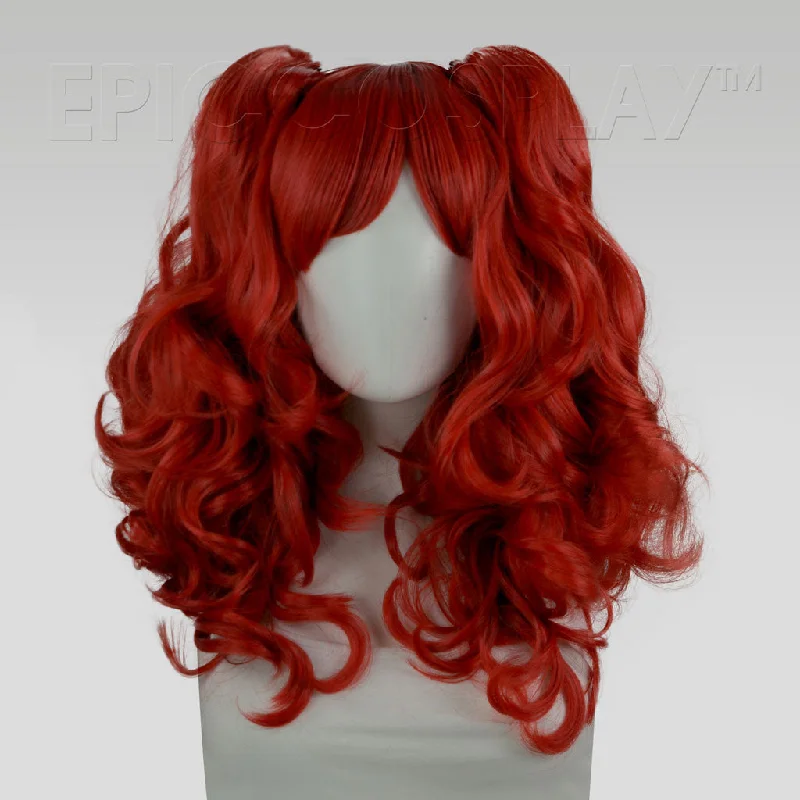 Medium - length wig with a platinum - blonde color for a bold and trendy lookMaia - Dark Red Wig