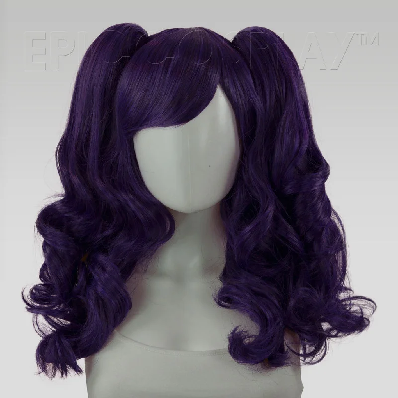 Medium - length wig with a heat - resistant formula for easy styling at homeMaia - Purple Black Fusion Wig