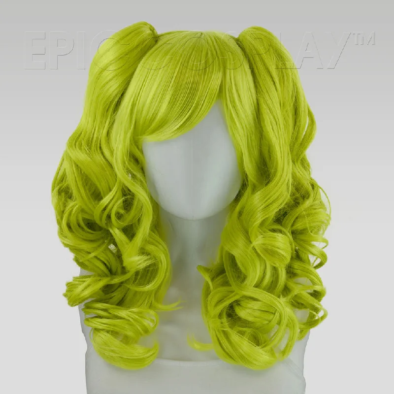 Medium - length wig with a wavy texture for a beachy and relaxed lookMaia - Tea Green Wig