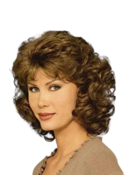 Human - hair medium - length wig for a natural and luxurious feelMystery