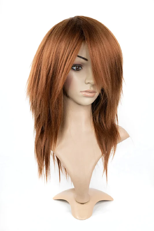 Medium - length wig with a heat - resistant formula for easy styling at homeNigel CLASSIC