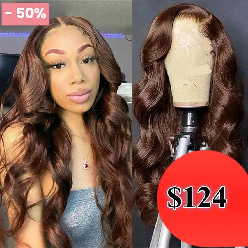 Glueless wig with a pre - bleached knot for a natural - looking scalpHalf Price /// Pre-Cut 6x4.5 HD Swiss Lace Closure Glueless Wear Go Wig - Body Wave