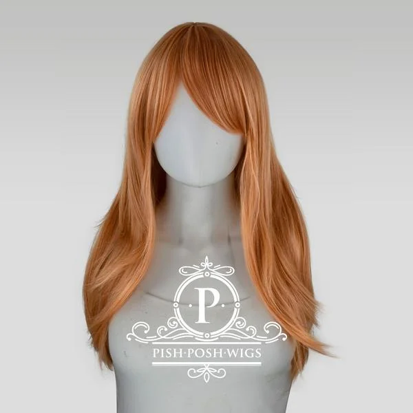 Medium - length wig in a jet - black color for a classic appearanceSoraya - Pink Champagne Wig