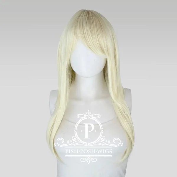 Medium - length wig with a heat - resistant formula for easy styling at homeSoraya - Platinum Blonde Wig