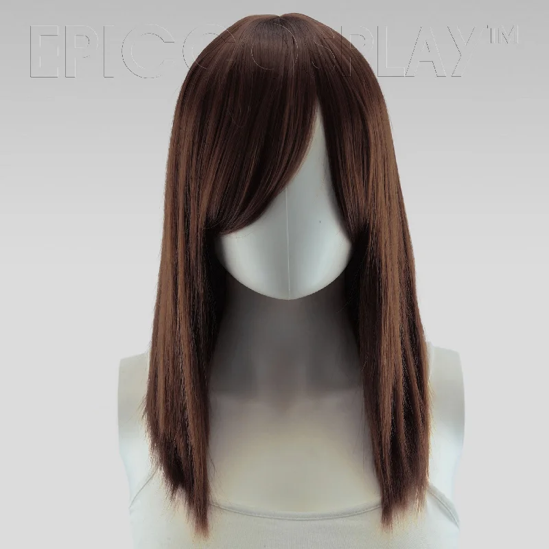 Medium - length wig with a straight texture for a sleek and modern lookTheia - Medium Brown Wig