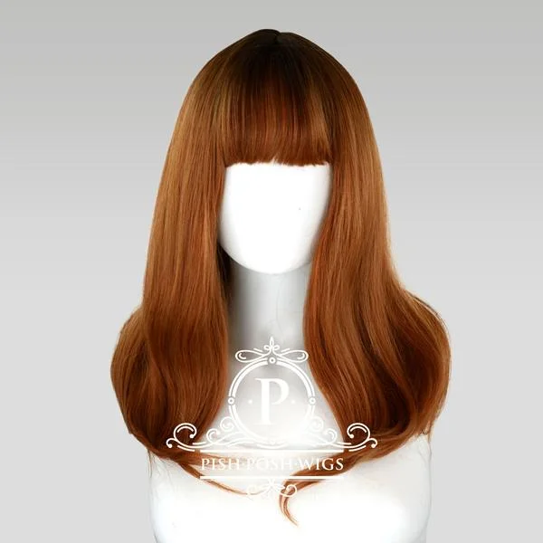 Medium - length wig with a honey - blonde color for a warm and sunny appearanceTu - Cocoa Brown Wig