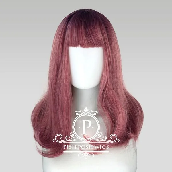 Medium - length wig with a pre - bleached knot for a natural - looking scalpTu - Mauve Wig