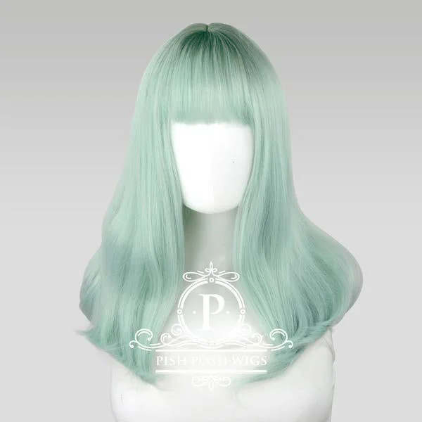 Medium - length wig with a pre - plucked hairline for a more natural lookTu - Mint Wig